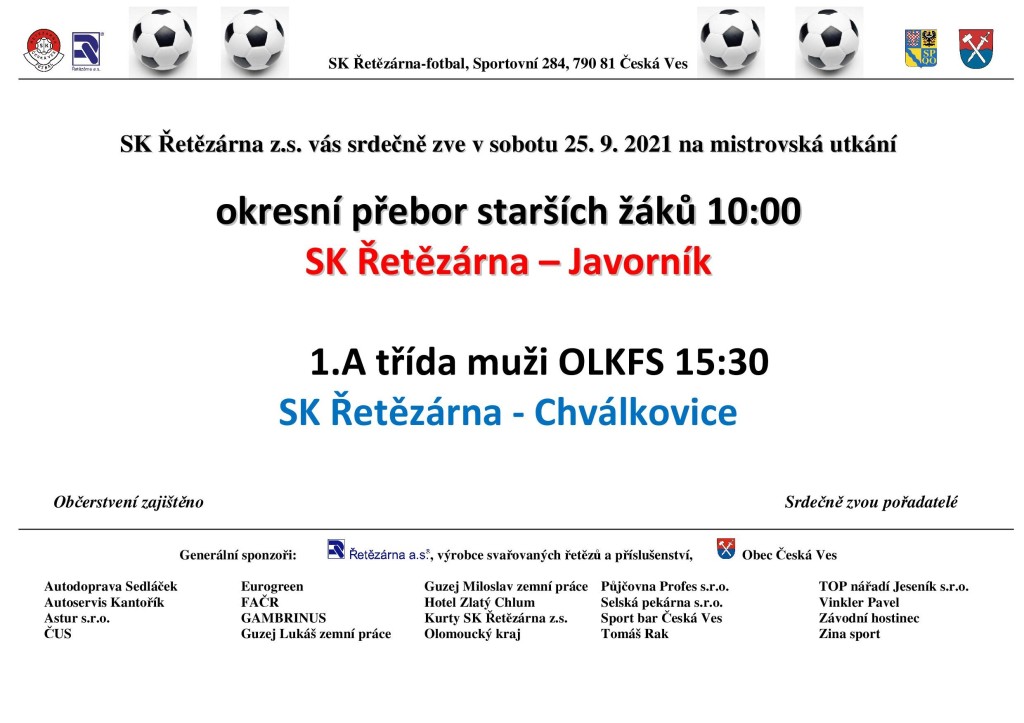 Plakát fotbal